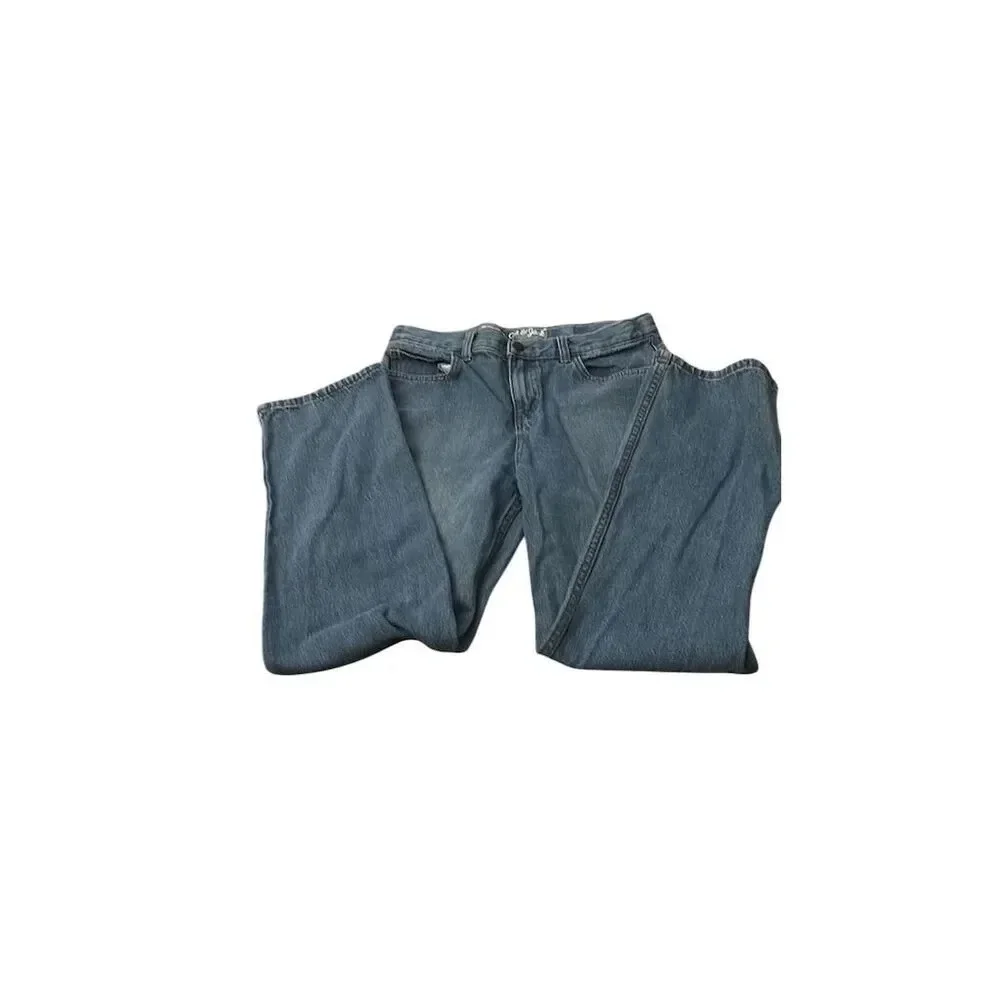 Cat & Jack boys Relaxed Straight Jeans Blue Size 16 Versatile Stylish #034